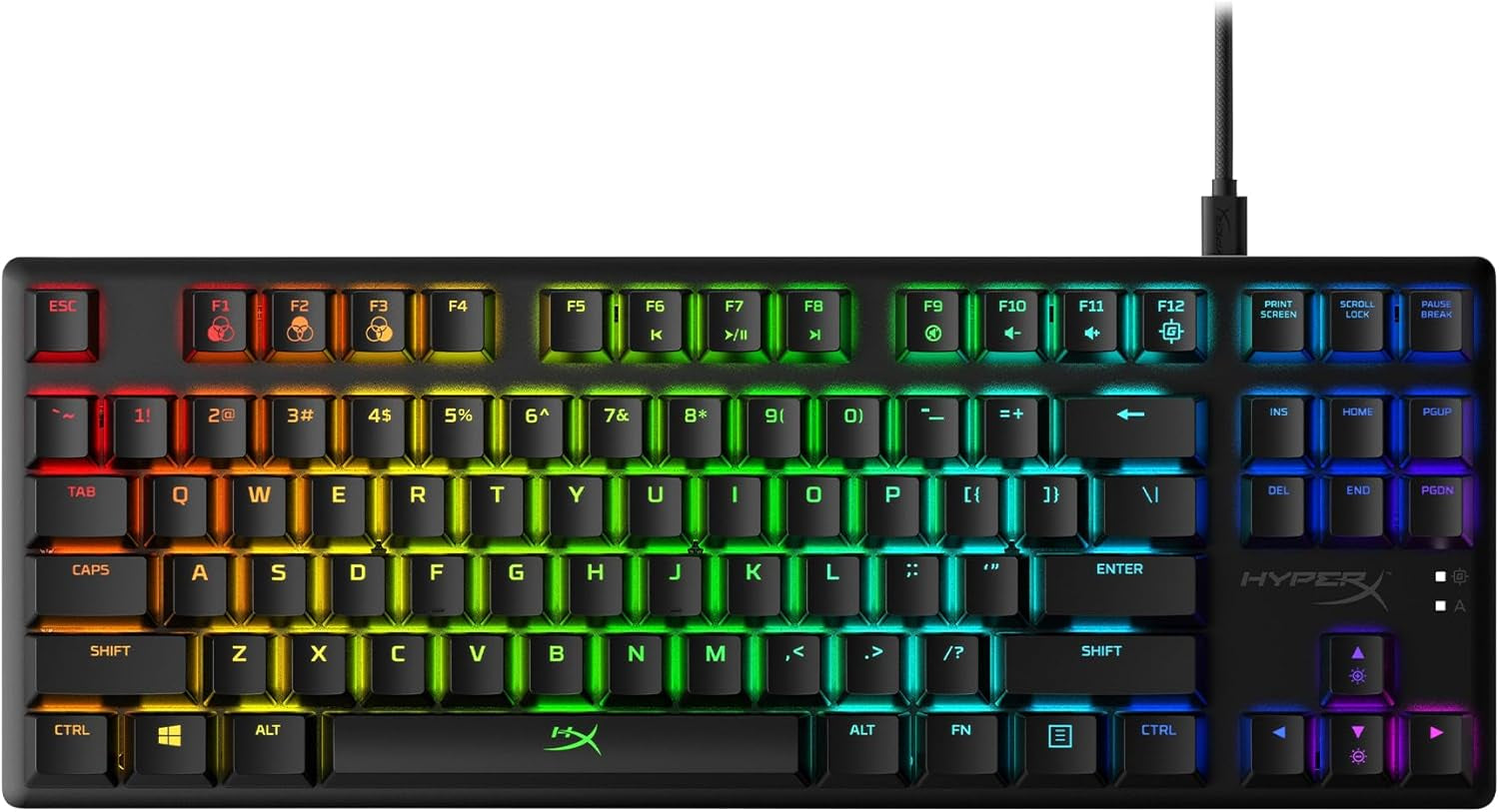 Alloy Origins Core - Tenkeyless Mechanical Gaming Keyboard, Software Controlled Light & Macro Customization, Compact Form Factor, RGB LED Backlit, Linear Red Switch,Black