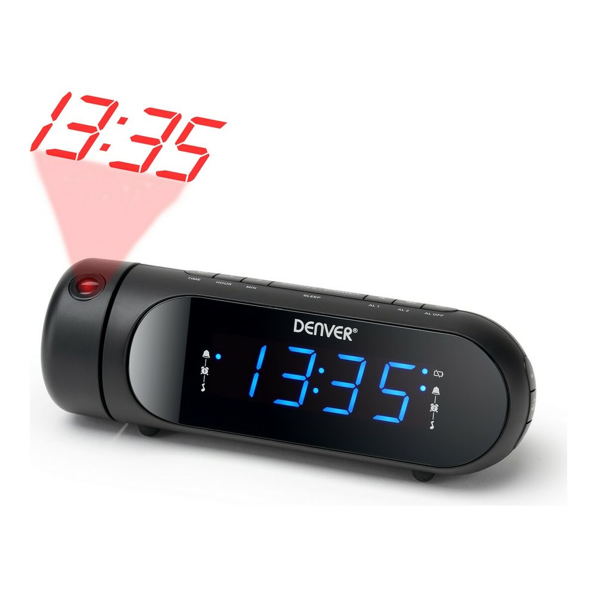 Clock-Radio FM Denver Electronics CPR-700 Black-0