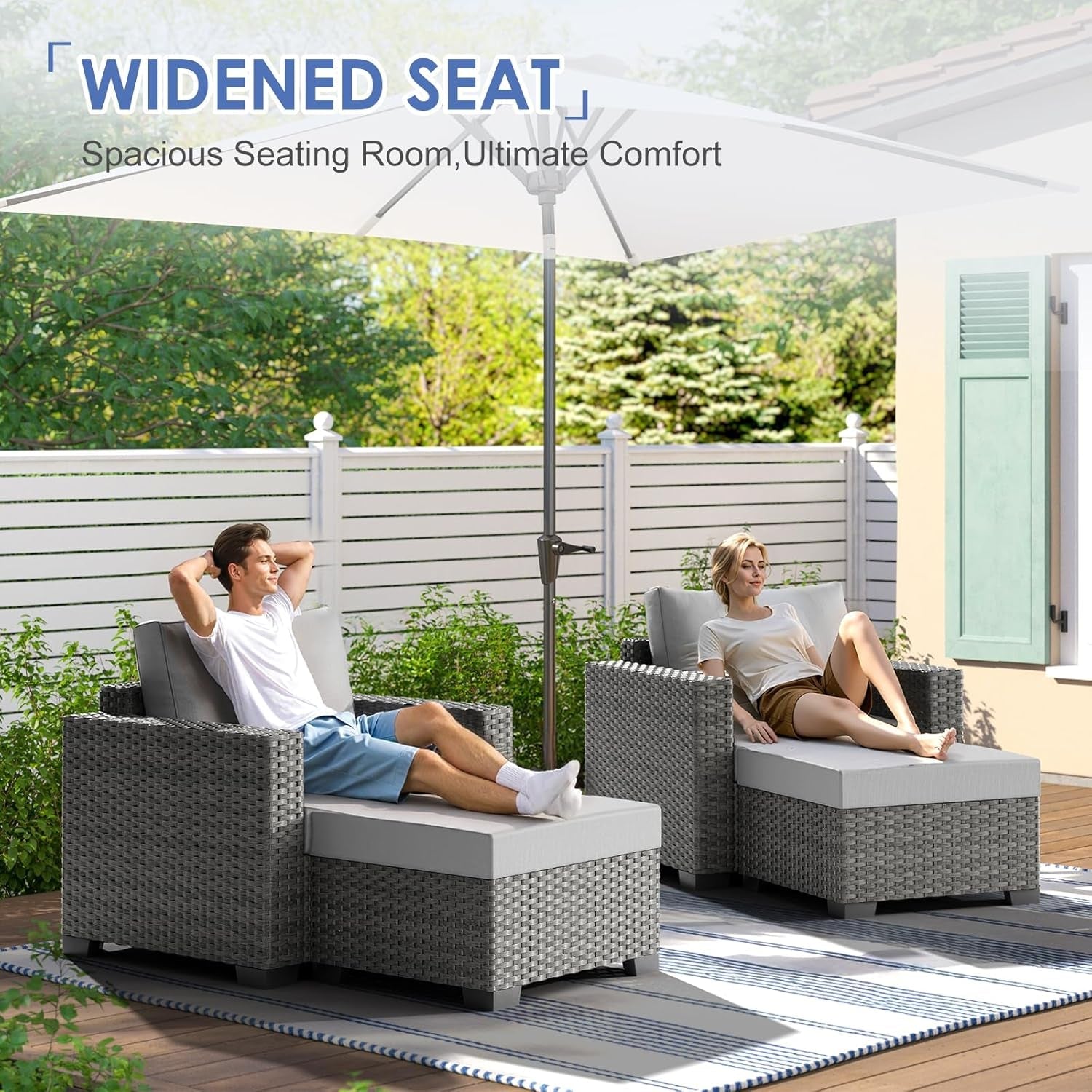 Comfortable Wicker Rattan Outdoor Patio Furniture Set-2