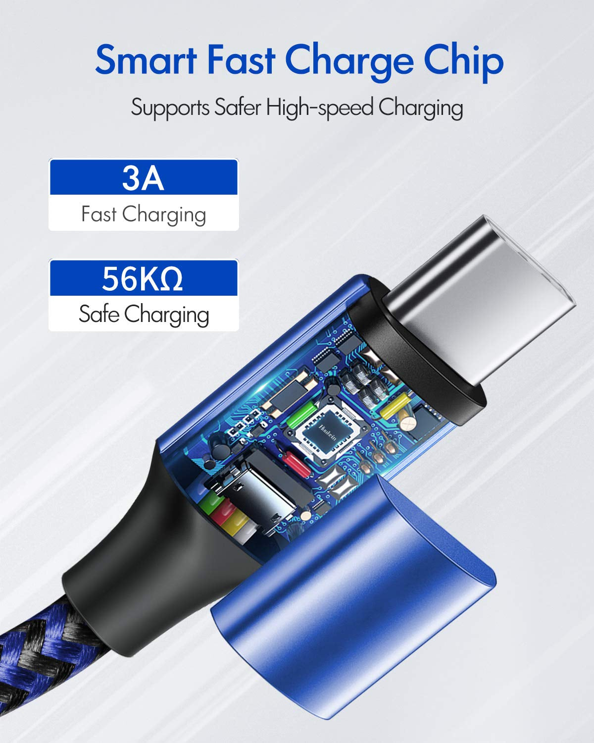 USB C Cable 6.6Ft 2-Pack, 3A USB a to Type C Charging Cable Fast Charger Cord Braided Compatible with Galaxy S21 S20 Ultra S10 S9 plus A10E A21 A51 A52