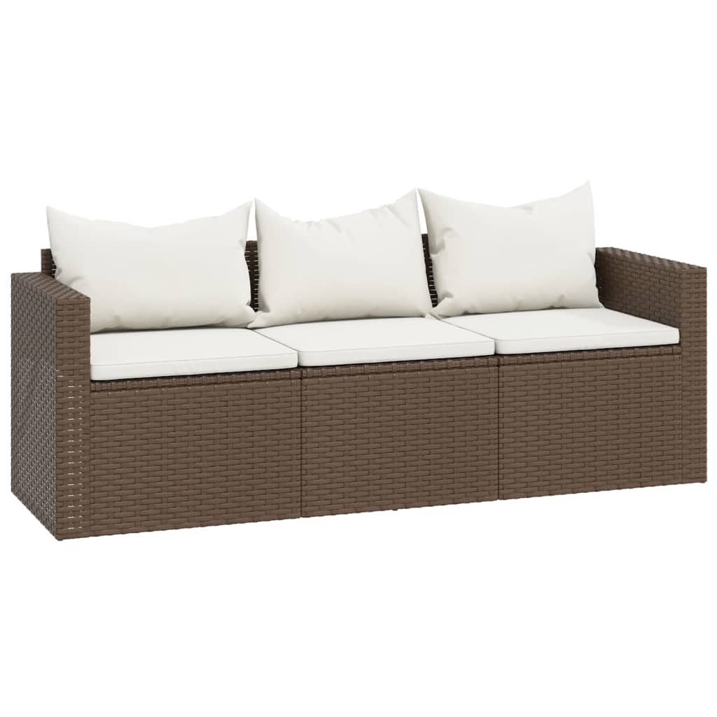 vidaXL Patio Furniture Set Patio Lounge Set Outdoor Furniture Poly Rattan-3
