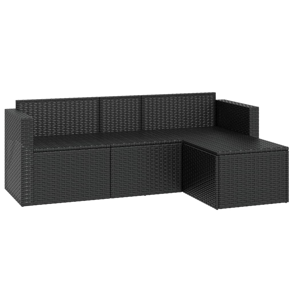 vidaXL Patio Furniture Set Patio Lounge Set Outdoor Furniture Poly Rattan-2