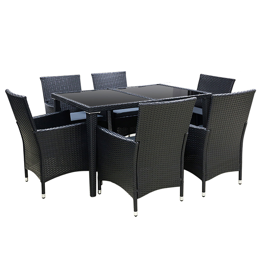 NNEDSZ Outdoor Furniture 7pcs Dining Set-0
