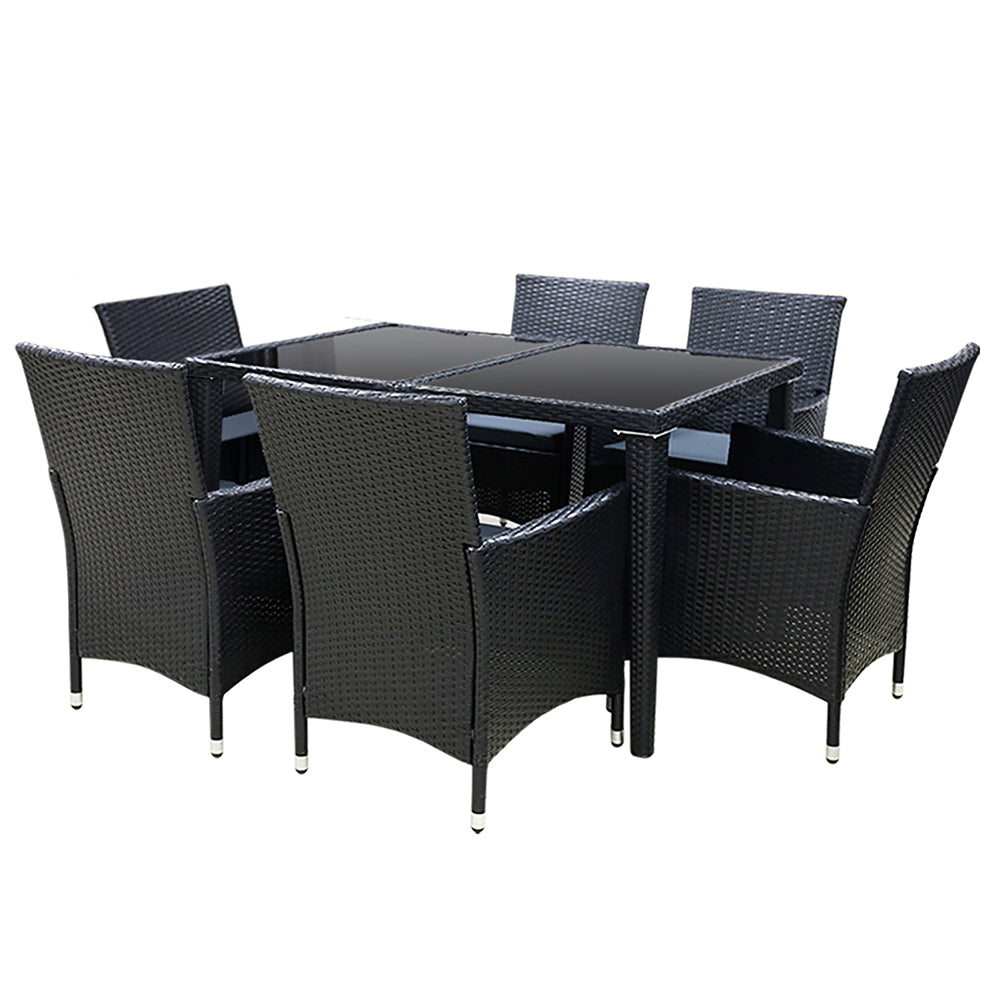 NNEDSZ Outdoor Furniture 7pcs Dining Set-3