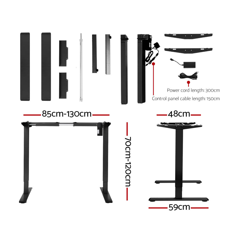 NNEDSZ Artiss Standing Desk Motorised White 120CM-1
