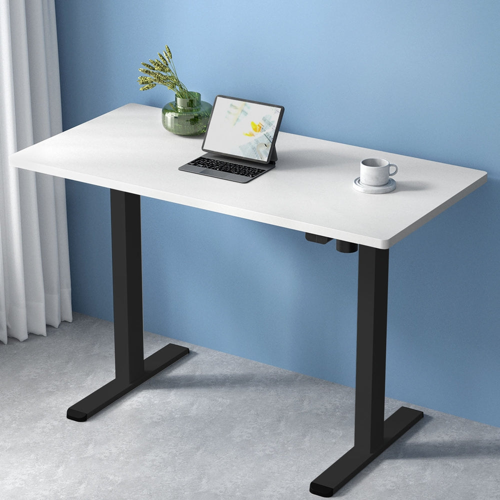 NNEDSZ Artiss Standing Desk Motorised White 120CM-0