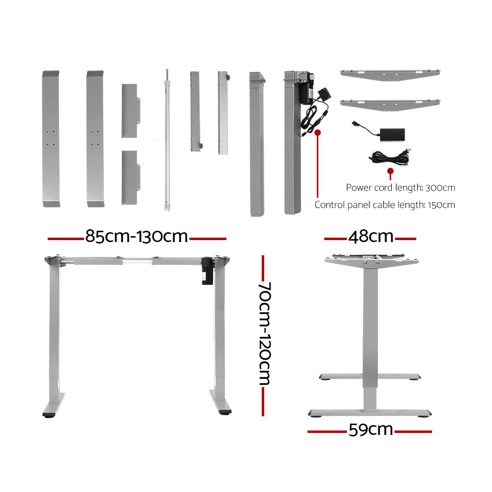 NNEDSZ Artiss Standing Desk Motorised 140CM Black-1
