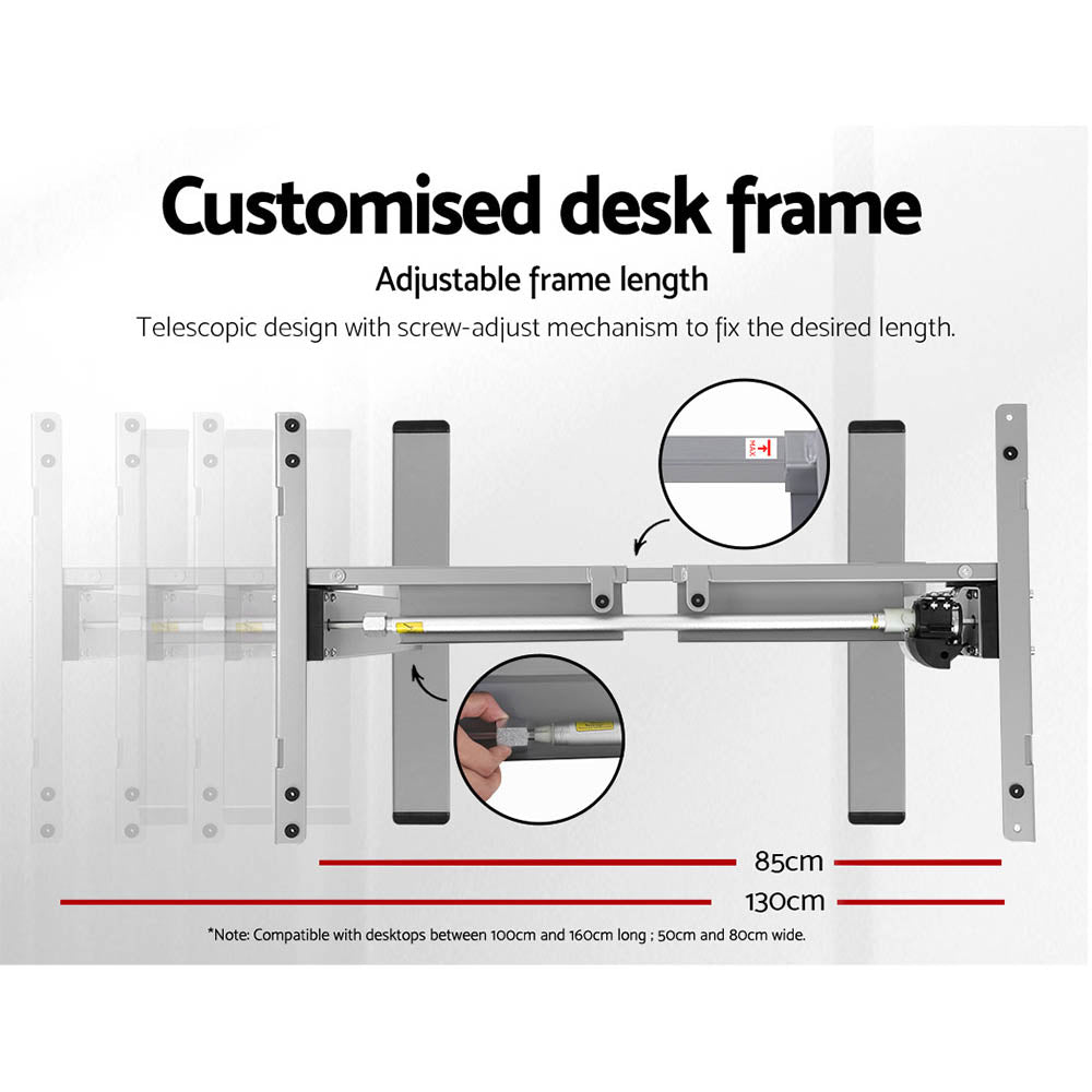 NNEDSZ Artiss Standing Desk Motorised 140CM Black-4