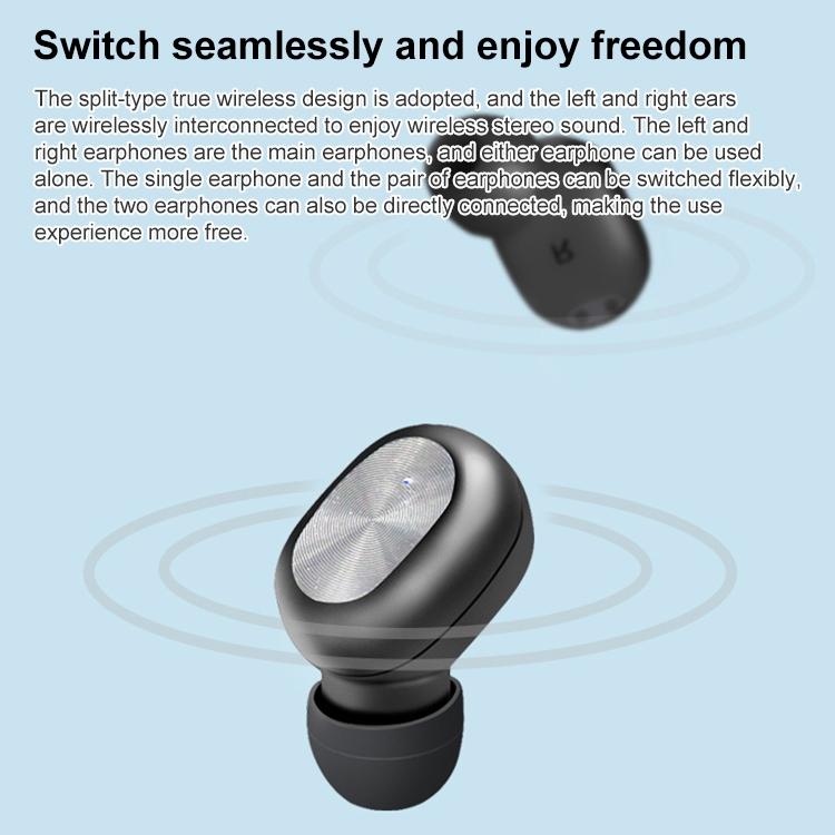 NNEIDS Waterproof Bluetooth 5.0 Tws Earphones With Touch Control - Black-2