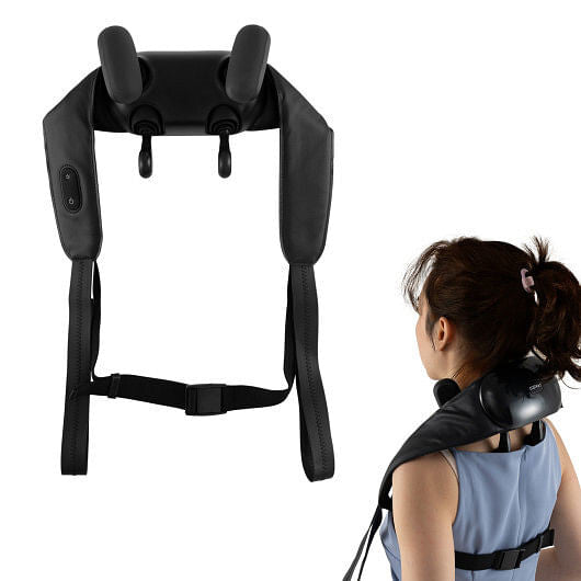 Neck Shoulder Massager with 2 Heat Levels for Pain Relief-Beige-5