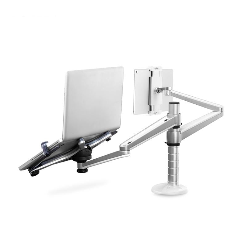 NNEIDS Versatile Rotating Stand For 10-16 Laptops And 4.7-12.9 Tablets - Adjustable Height-1