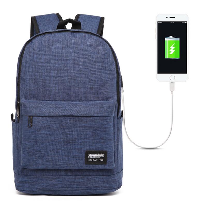 NNEDSZ Multi-function Laptop Backpack with Usb Port - Fits 15.6 Devices - Oxford Cloth - 45x31x16cm - Blue-1