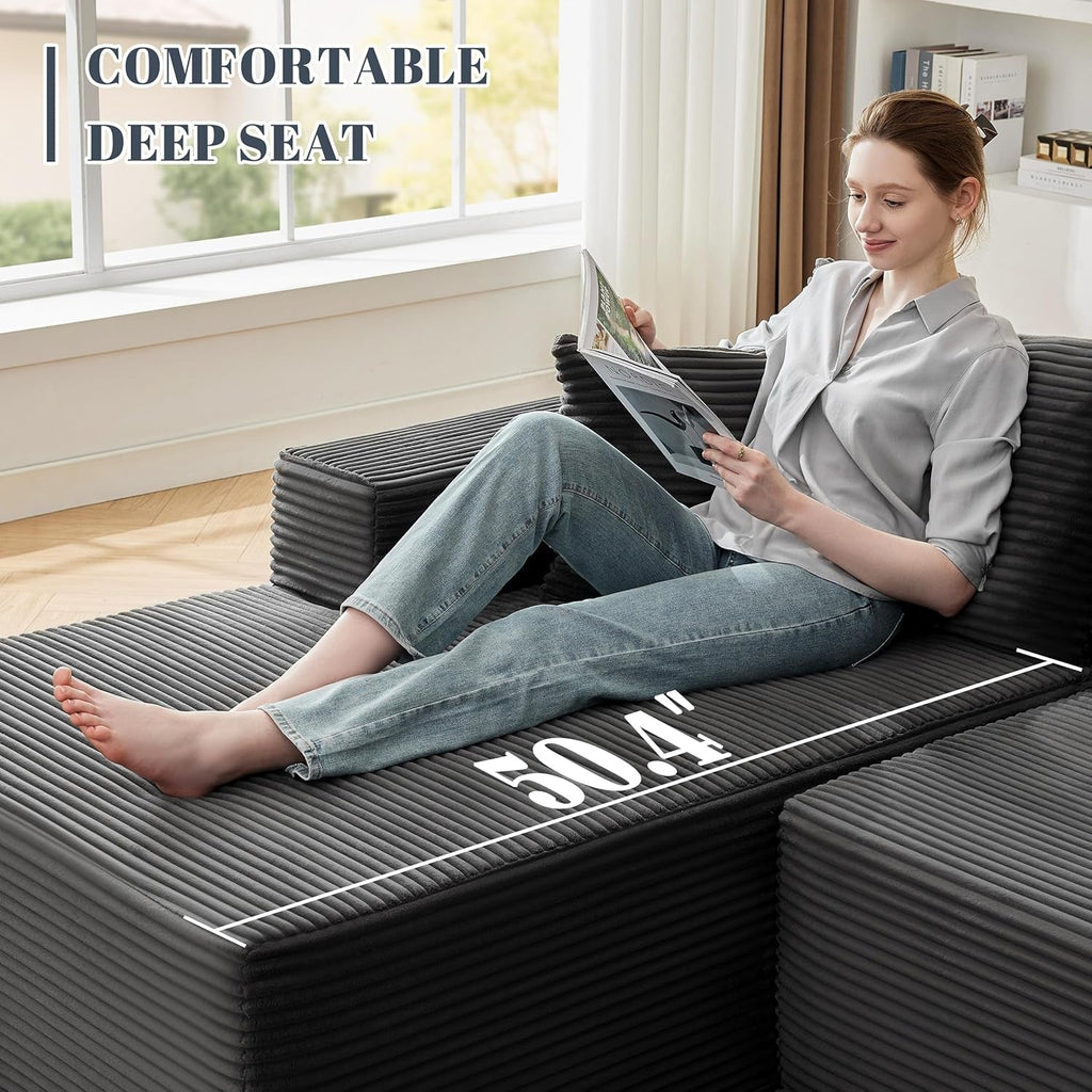 Cloud Sectional Couch Modular Sofa with Deep Seat-2