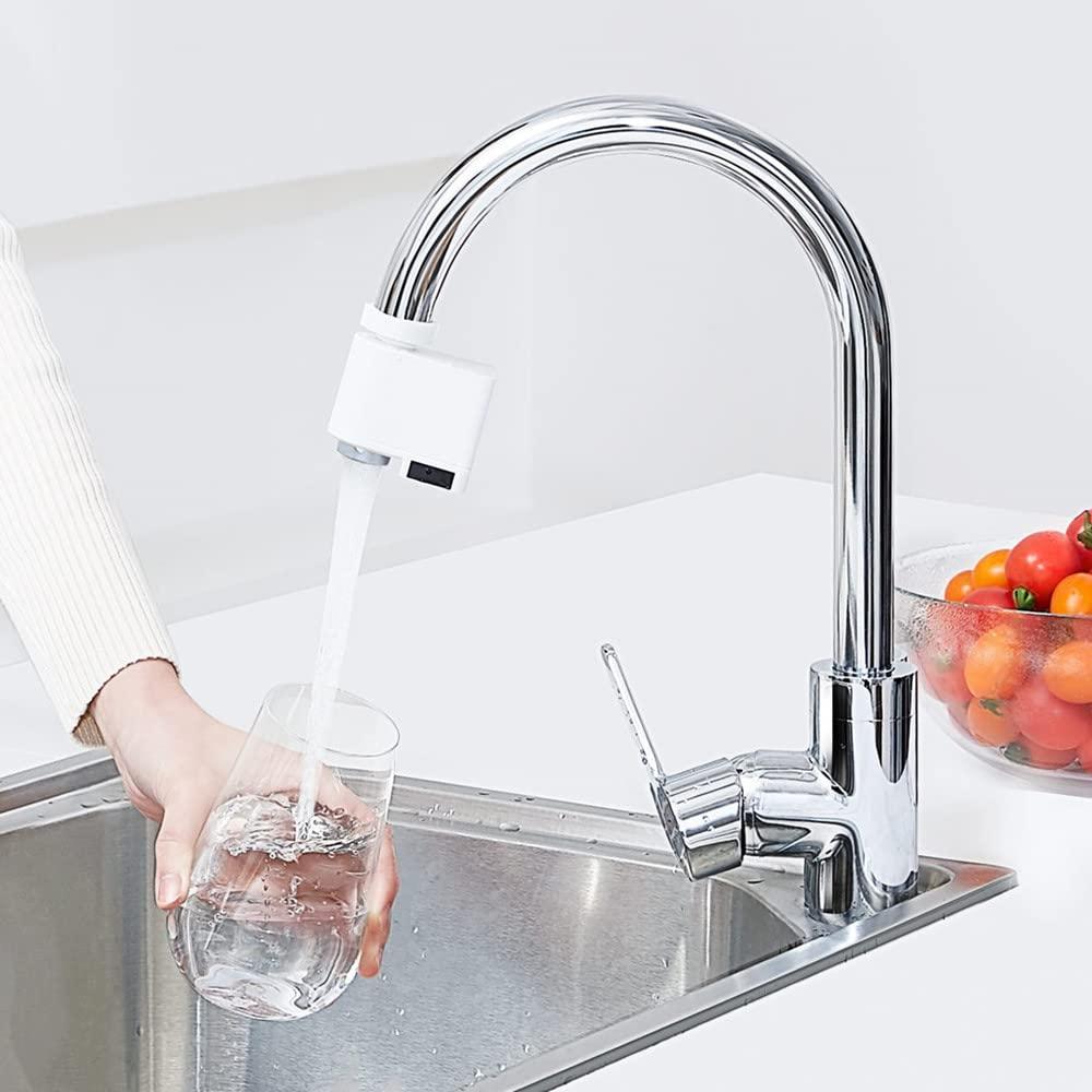 Fossa Touchless Faucet Adapter Smart Sensor Faucet for Kitchen Bathroom Sink Smart Devices Automatic Infrared Sensor Water Saving Device Anti-Overflow Protection-4