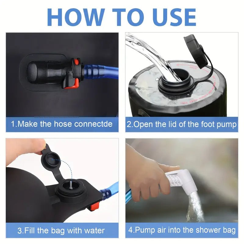 Shower Bag with Foot Pump-1